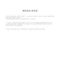 보고서 (하자수리) 보고서 (하자수리)